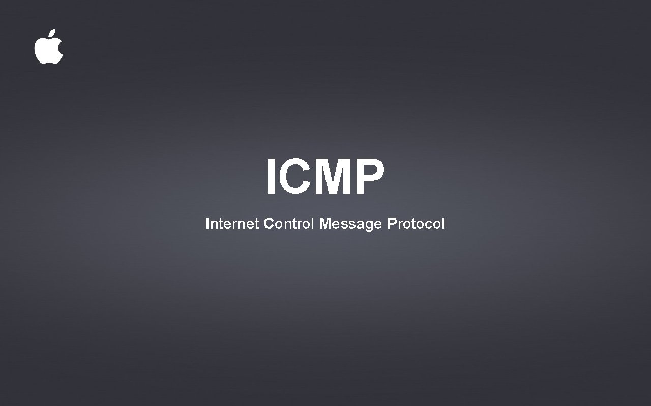 ICMP Internet Control Message Protocol 
