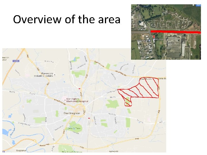 Overview of the area 