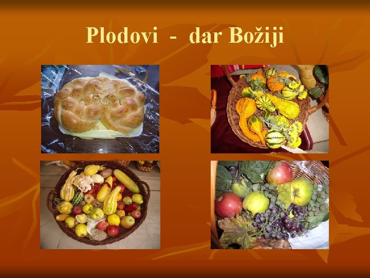 Plodovi - dar Božiji 