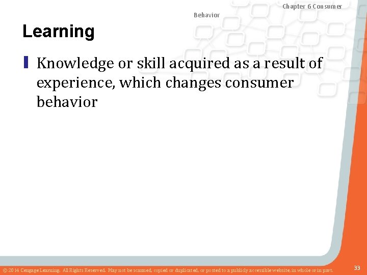 Chapter 8 Marketing Research Chapter and Sales 6 Consumer Forecasting Behavior Learning ▮ Knowledge