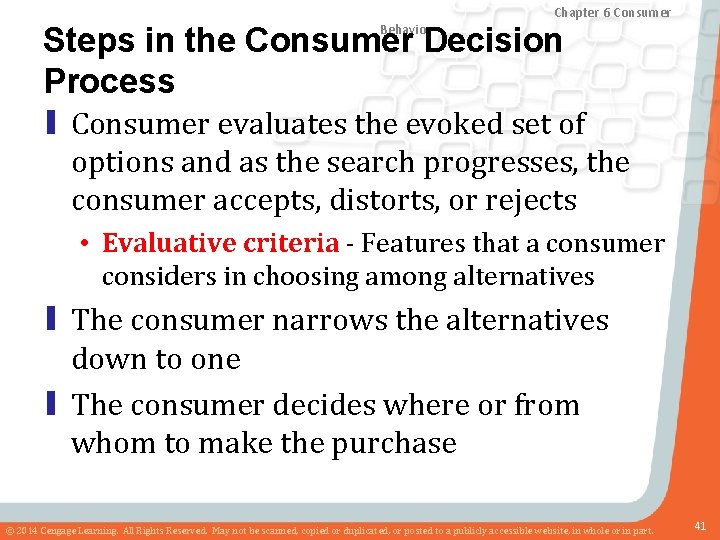 Chapter 8 Marketing Research Chapter and Sales 6 Consumer Forecasting Behavior Steps in the