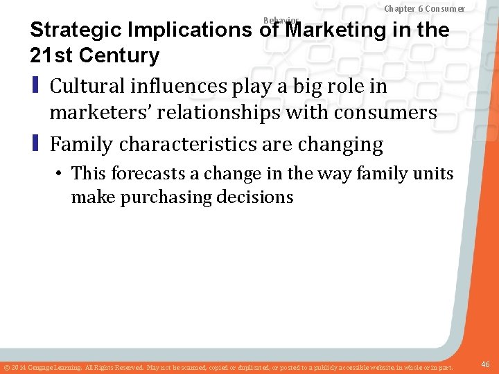 Chapter 8 Marketing Research Chapter and Sales 6 Consumer Forecasting Behavior Strategic Implications of