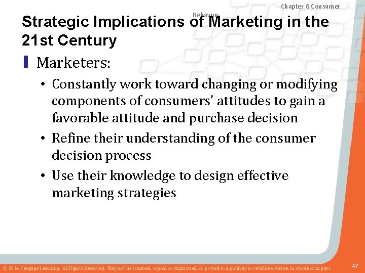 Chapter 8 Marketing Research Chapter and Sales 6 Consumer Forecasting Behavior Strategic Implications of