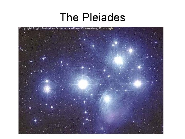 The Pleiades 