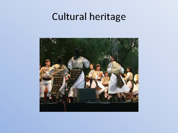 Cultural heritage 
