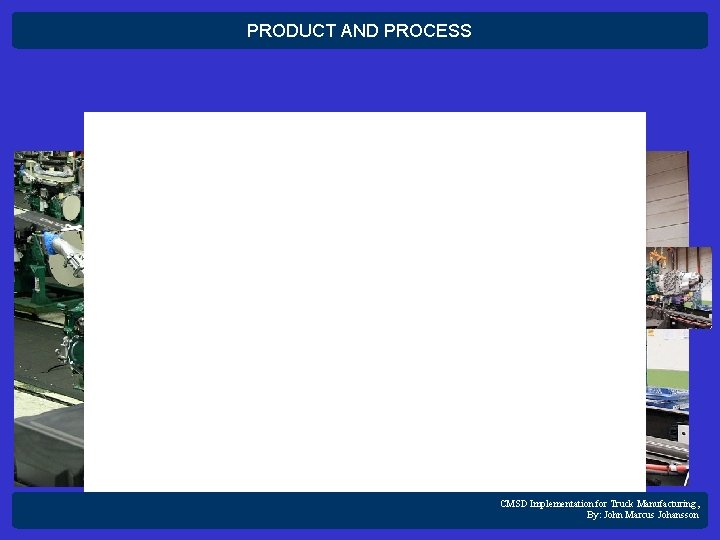 PRODUCT AND PROCESS Slide 11 of 20 CMSD Implementation for Truck Manufacturing, By: John