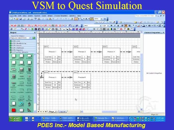 VSM to Quest Simulation PDES Inc. - Model Based Manufacturing 