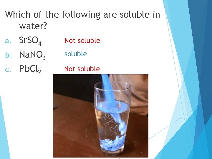Solubility Rules and Precipitation Reactions Chapter 7 Reactions