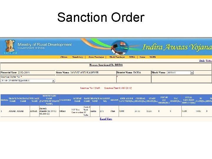 Sanction Order 