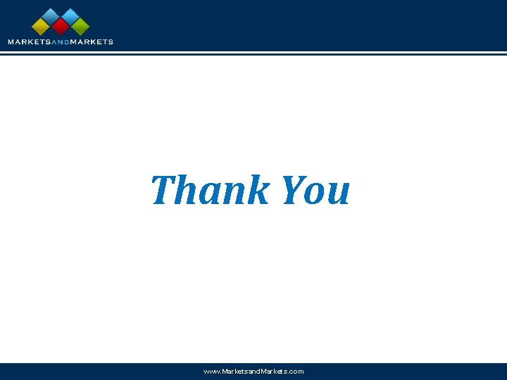 Thank You www. Marketsand. Markets. com 