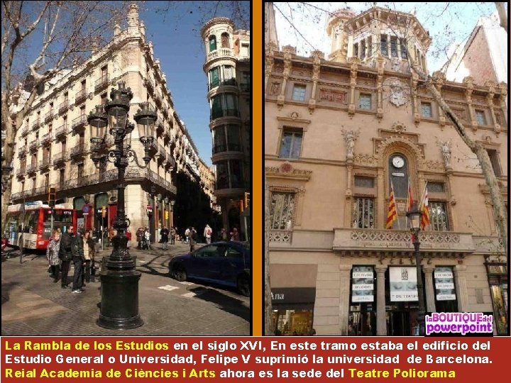 La Rambla de los Estudios en el siglo XVI, En este tramo estaba el