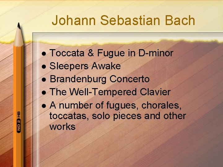 Johann Sebastian Bach l l l Toccata & Fugue in D-minor Sleepers Awake Brandenburg
