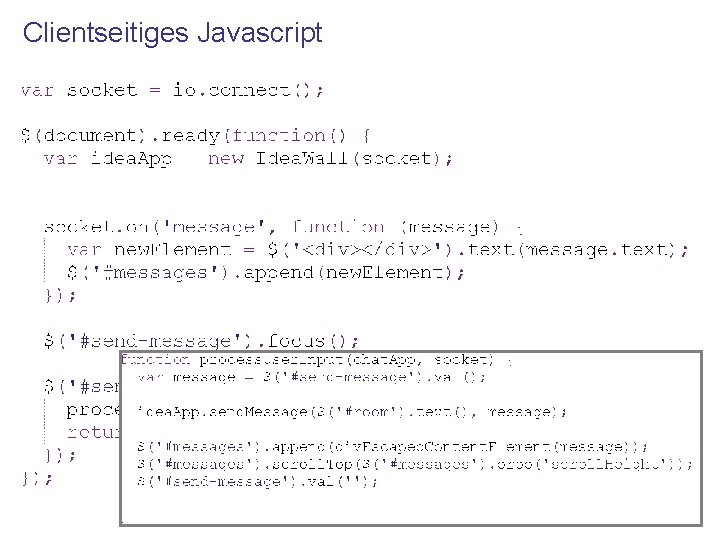 Clientseitiges Javascript 