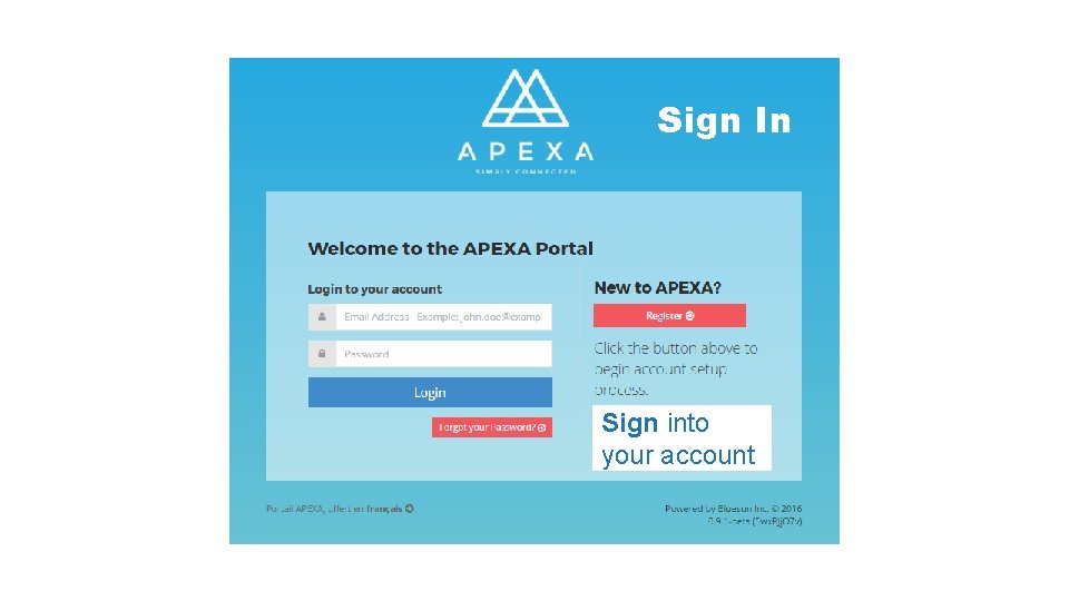 Sign In Sign into your account 