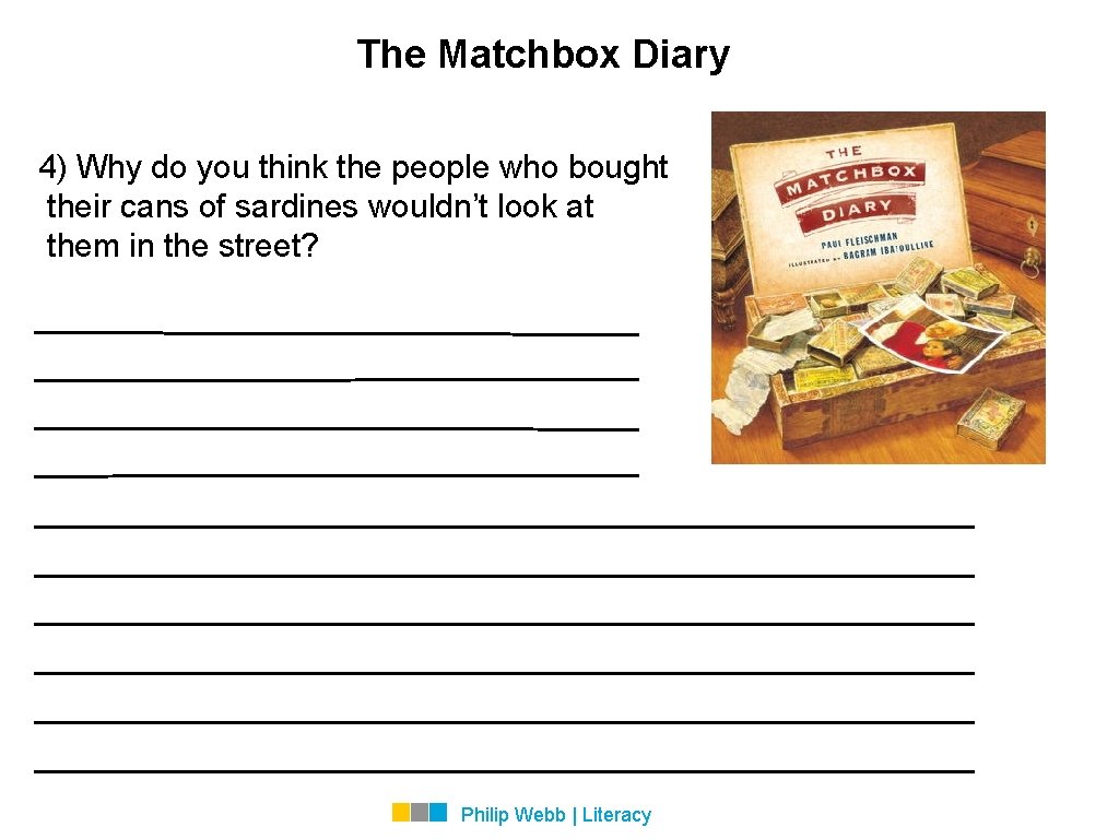 The Matchbox Diary 4) Why do you think the people who bought their cans