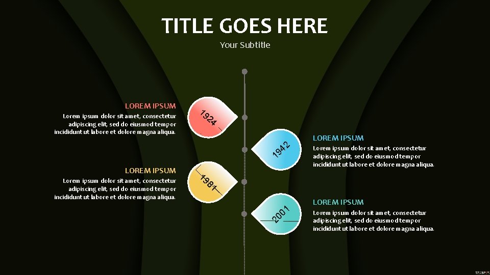 TITLE GOES HERE Your Subtitle LOREM IPSUM Lorem ipsum dolor sit amet, consectetur adipiscing