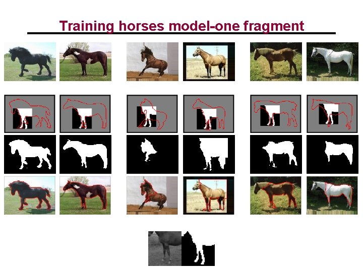 Training horses model-one fragment 