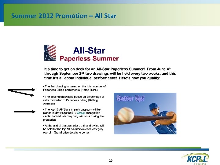 Summer 2012 Promotion – All Star 26 