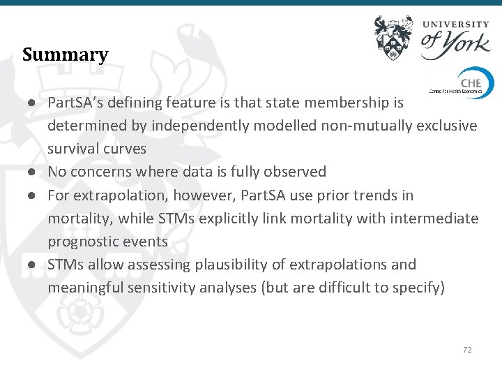 Summary ● Part. SA’s defining feature is that state membership is determined by independently