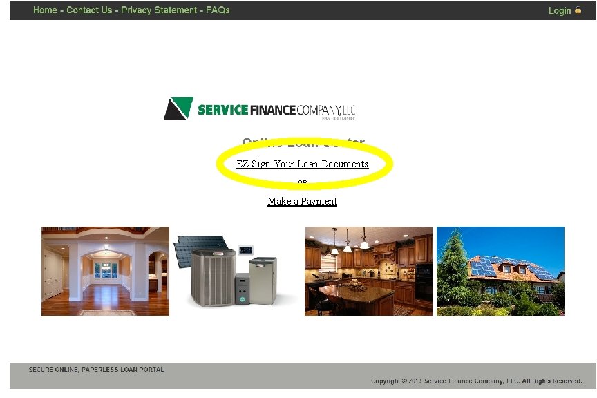 EZ Sign Your Loan Documents OR Make a Payment 
