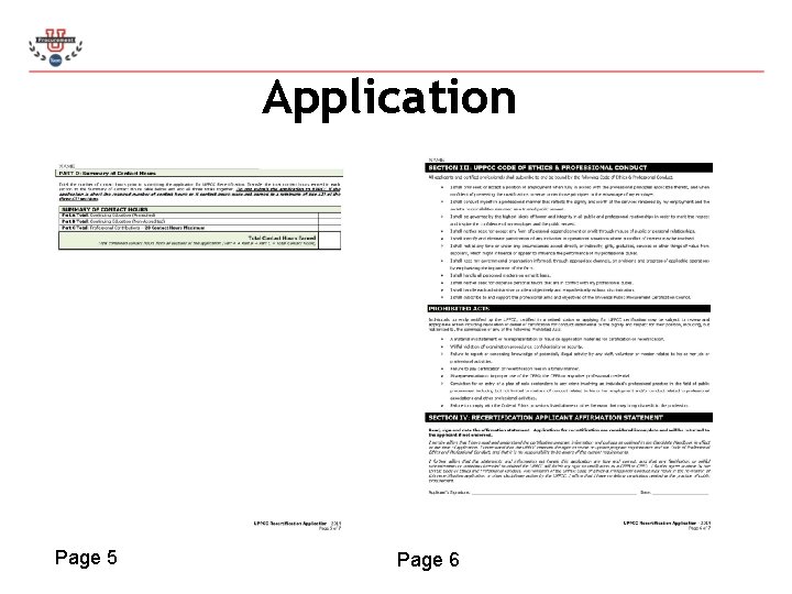 Application Page 5 Page 6 