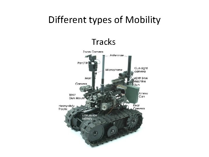 Different types of Mobility Tracks 