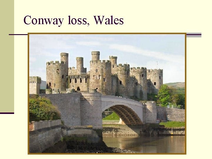 Conway loss, Wales 