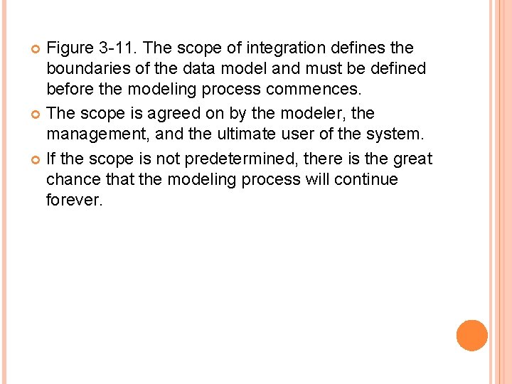 Figure 3 -11. The scope of integration defines the boundaries of the data model