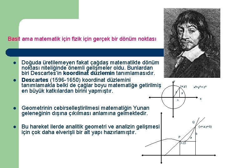 Basit ama matematik için fizik için gerçek bir dönüm noktası l l Doğuda üretilemeyen