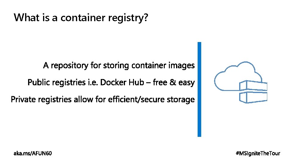 What is a container registry? 