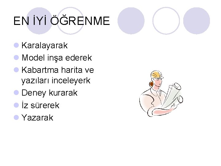 EN İYİ ÖĞRENME l Karalayarak l Model inşa ederek l Kabartma harita ve yazıları EN İYİ ÖĞRENME l Karalayarak l Model inşa ederek l Kabartma harita ve yazıları