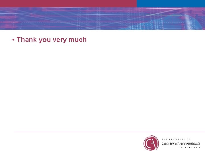  • Thank you very much 