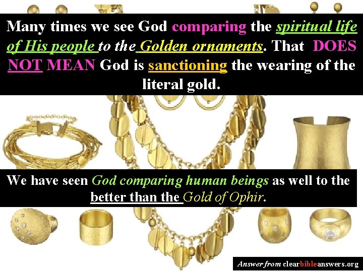 Many times we see God comparing the spiritual life of His people to the