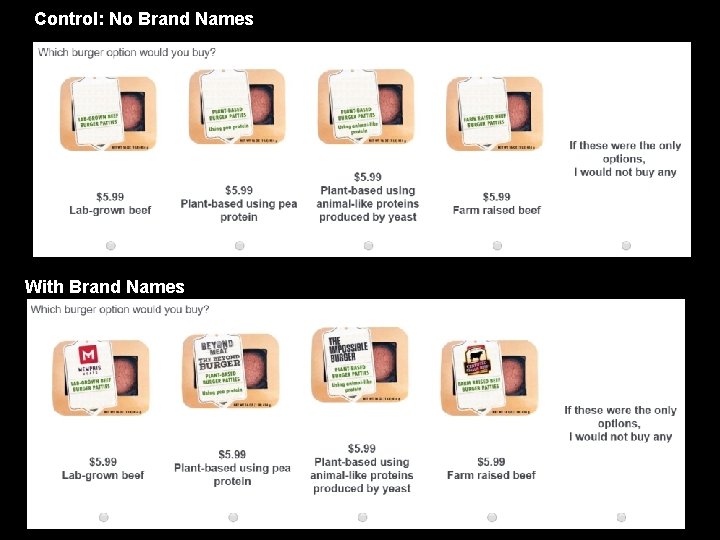 Control: No Brand Names With Brand Names 