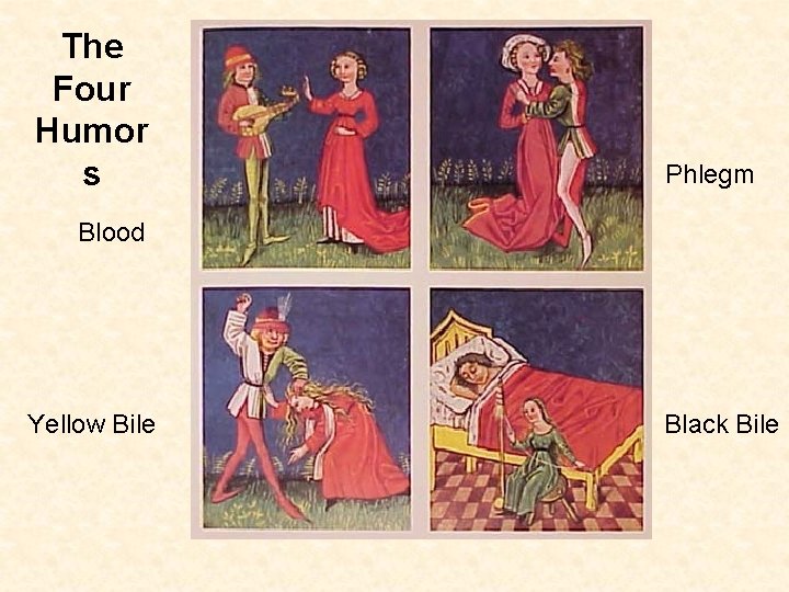 The Four Humor s Phlegm Blood Yellow Bile Black Bile 
