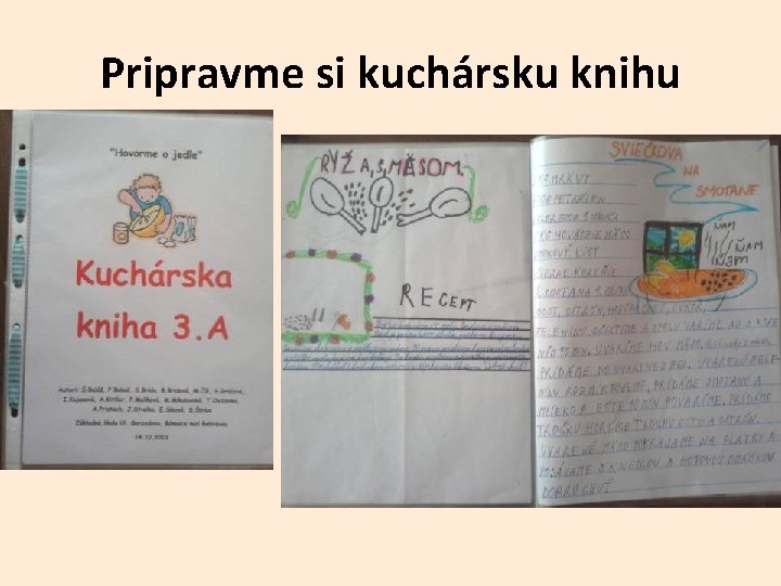 Pripravme si kuchársku knihu 