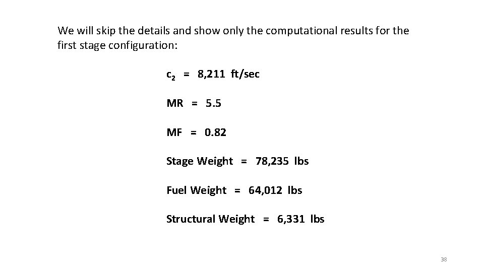 We will skip the details and show only the computational results for the first