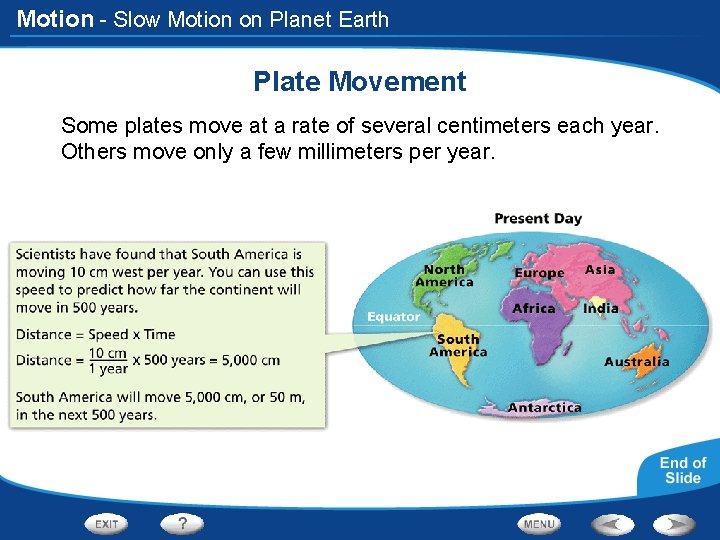 Motion - Slow Motion on Planet Earth Plate Movement Some plates move at a