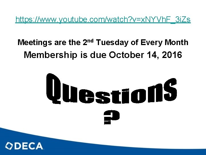 https: //www. youtube. com/watch? v=x. NYVh. F_3 i. Zs Meetings are the 2 nd