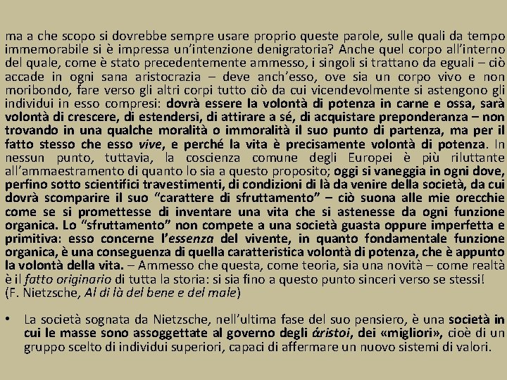 ma a che scopo si dovrebbe sempre usare proprio queste parole, sulle quali da