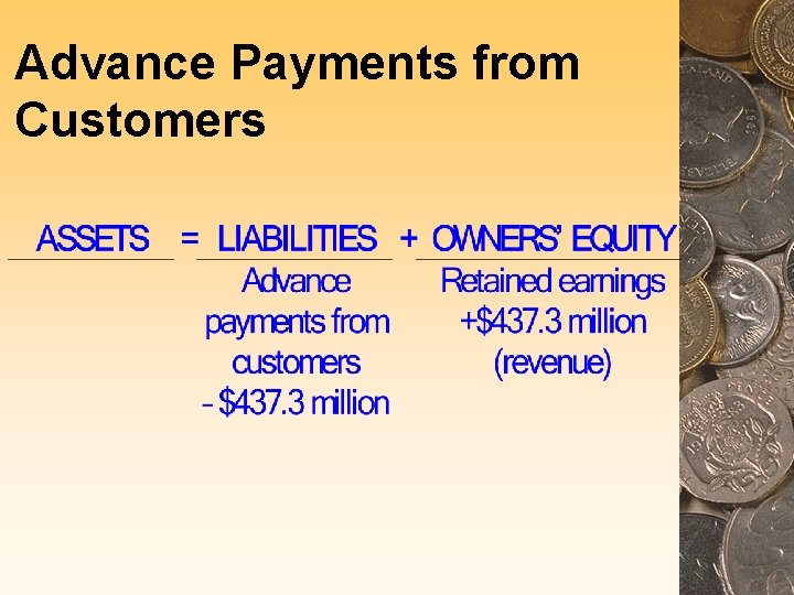Advance Payments from Customers 