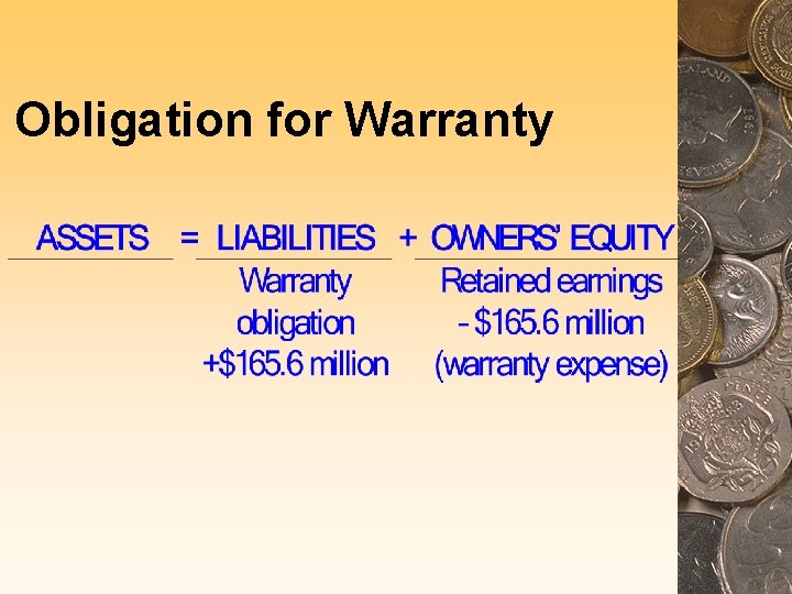 Obligation for Warranty 