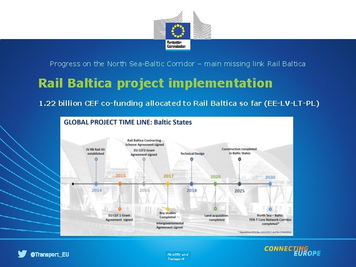 Progress on the North Sea-Baltic Corridor – main missing link Rail Baltica project implementation
