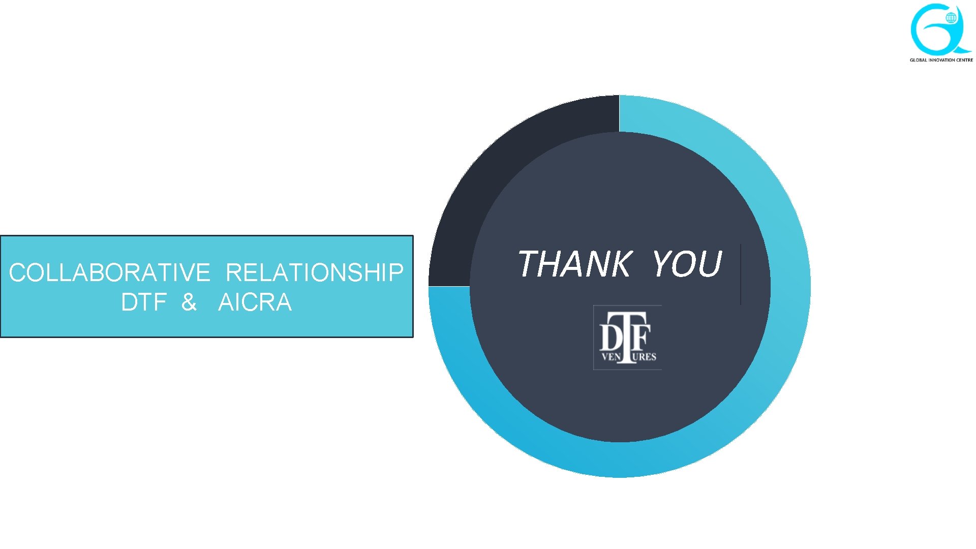 COLLABORATIVE RELATIONSHIP DTF & AICRA THANK YOU 