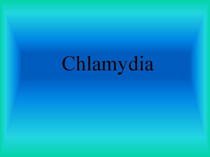 Chlamydia 
