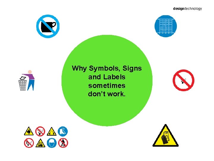 designtechnology Why Symbols, Signs and Labels sometimes don’t work. 