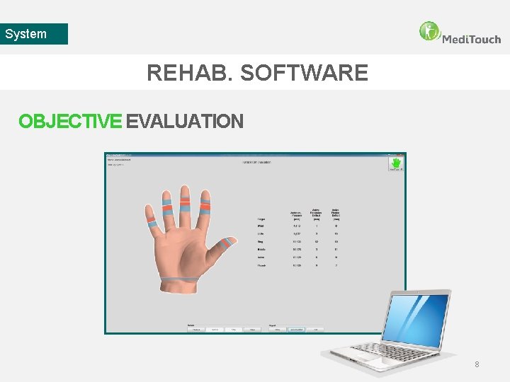 System REHAB. SOFTWARE OBJECTIVE EVALUATION 8 