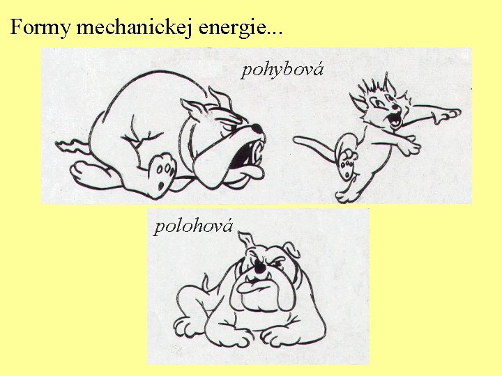 Formy mechanickej energie. . . pohybová polohová 