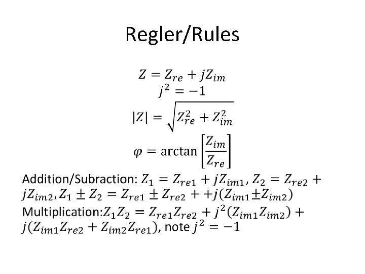 Regler/Rules • 