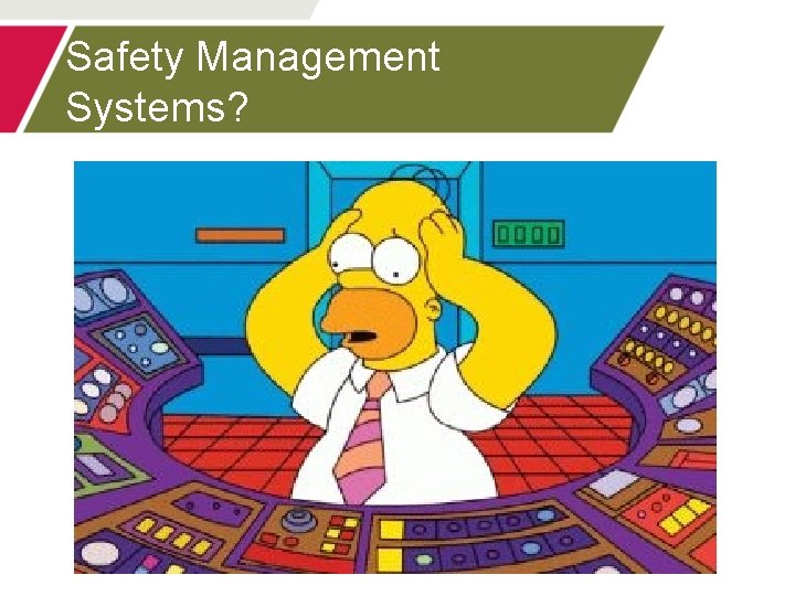 Safety Management Systems? 